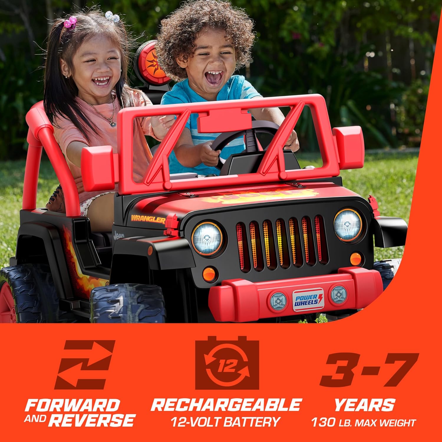 Power Wheels Tough Talking Jeep Wrangler Ride-On Toy With Sounds ...