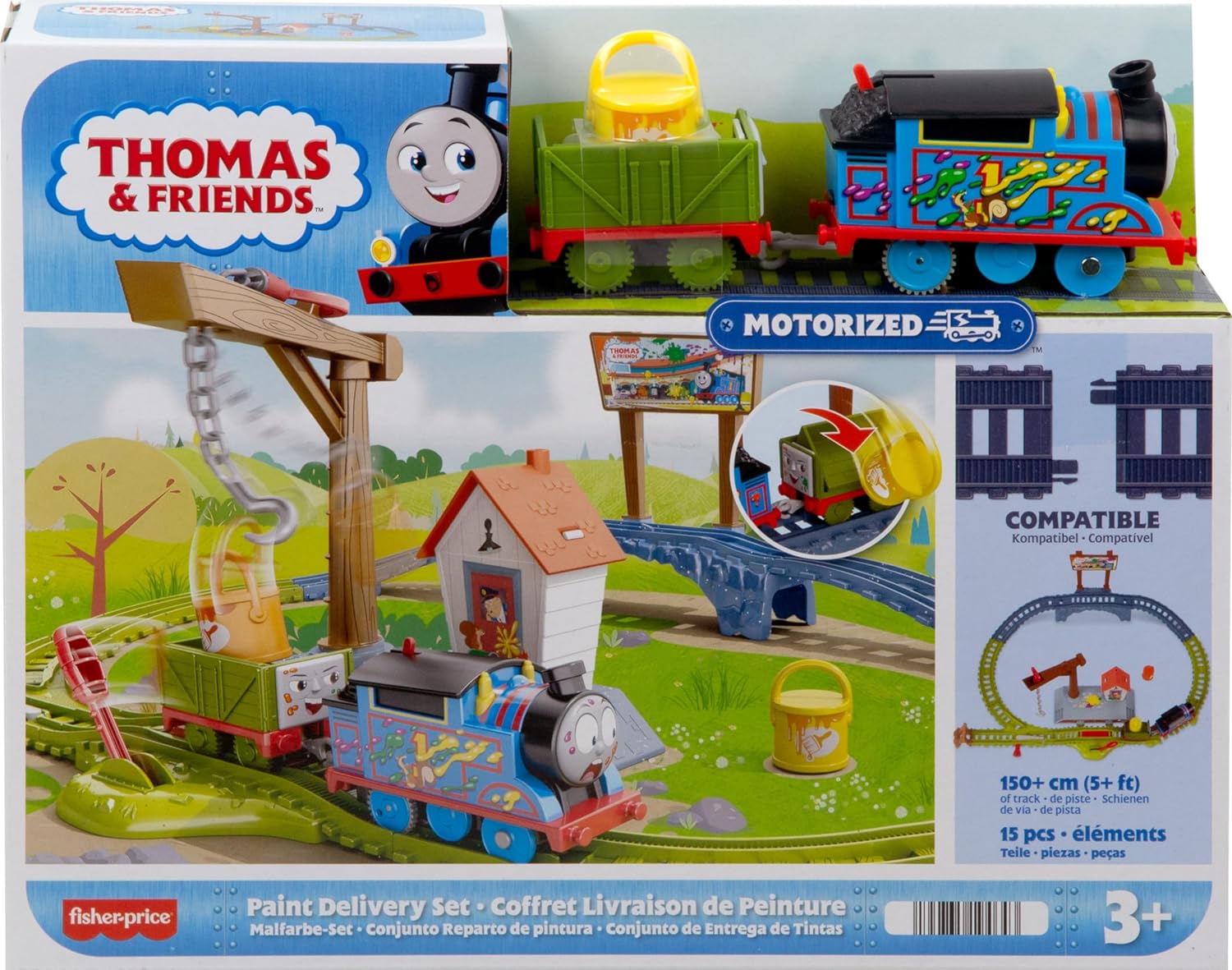 Thomas & Friends Motorized Toy Train Set Fix ‘Em Up Friends With Carly ...